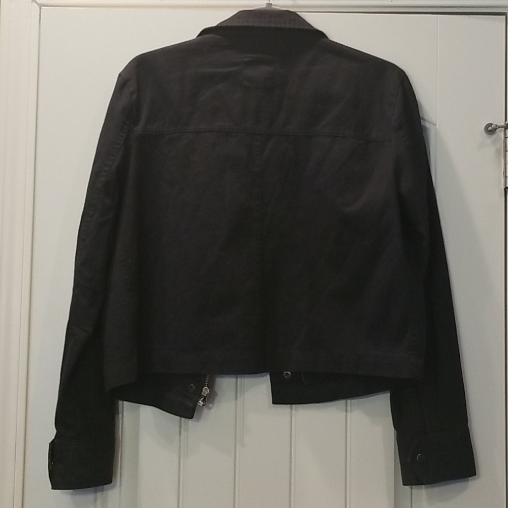 Hunter Green Zip/Button Jacket View 2